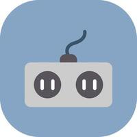 Power Socket Colorful Icon Icon vector