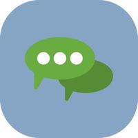 Chat Colorful Icon Icon vector