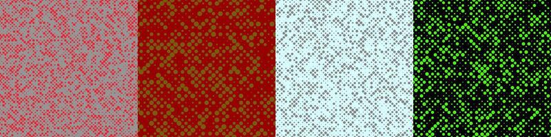 Abstract random halftone dot pattern set vector