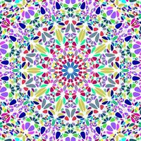Oriental dynamic round ornament pattern mandala background design vector