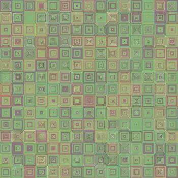 Abstract concentric square mosaic background vector