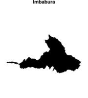 Imbabura province blank outline map vector