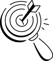 Choose niche icon in drawing style vector