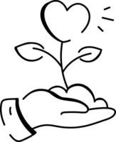 Csr icon in doodle style vector