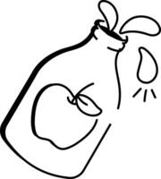 Apple cider icon in drawing style vector