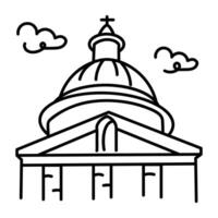 WebA sketchy icon of latin quarter vector