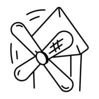 Web A drawing style icon of moulin rouge vector