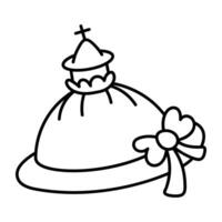 WebSt paul cathedral icon in doodle style vector