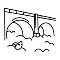 WebPont neuf icon in drawing style vector