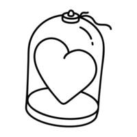 A doodle style icon of life security vector
