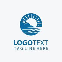 Lagoon Splash pool logo vector