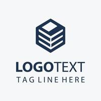 Cube Matrix Box Logo Design vector