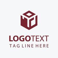 Cube Box Vortex Logo vector