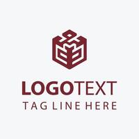 Cube Box Tech Logo vector
