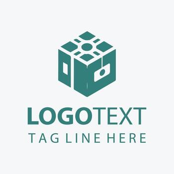 Subzero Blocks Ice Cube Logo vector