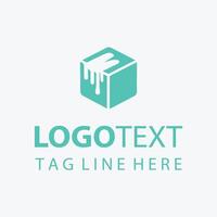 Ice Path Cube Logo vector