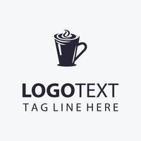 Steaming Cup of Coffee Logo Design vector