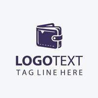 Block Core Wallet Money Logo vector