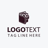 Card Sleek Wallet Money Logo vector