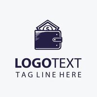 Wallet Box Wallet Money Logo vector