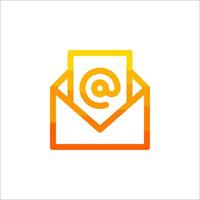 Email envelope icon vector