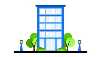creatively designed office building with unique structural elements, symbolizing architecture and design studios video
