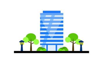 Animation of a high-rise business tower with panoramic windows and modern design, symbolizing corporate success and growth video