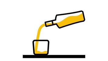 Close-up animation of water being poured from a pitcher into a glass, emphasizing clarity and freshness, ideal for drink campaigns video