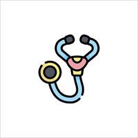 A stethoscope icon on a white background vector