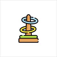 A toy with a ring on top of it vector