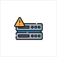 Server error icon illustration vector