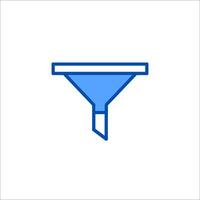 A funnel icon on a white background vector