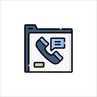 A phone icon on a white background vector