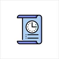A clock icon on a white background vector