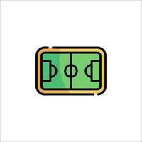 A soccer field icon on a white background vector