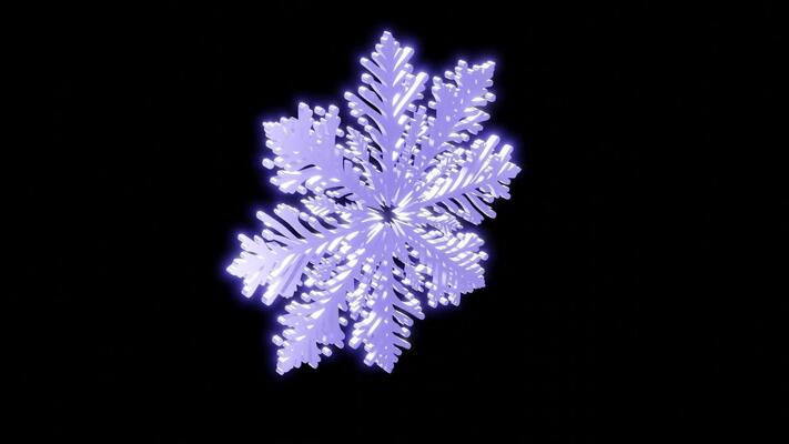 Animated Snowflake Stock Video Footage for Free Download