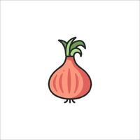 An onion icon on a white background vector
