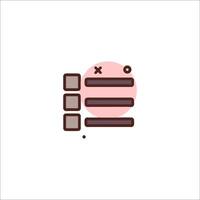 A checkbox icon with a check mark on it vector