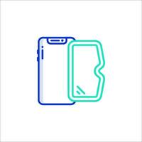 A phone with a wallet icon vector