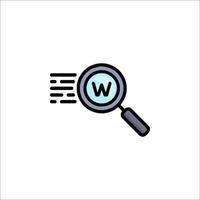 Magnifying glass icon with a magnifying glass vector