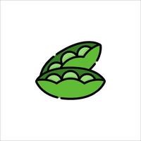 Two peas in a pod icon vector