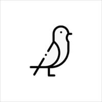 A bird is sitting on a white background vector