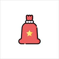 Christmas bell icon illustration vector