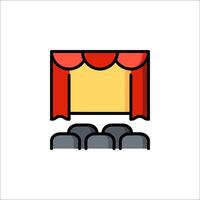 Theater icon illustration vector