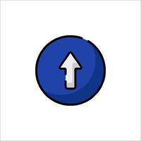 Up arrow icon vector