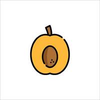 An apple icon with a hole in it vector
