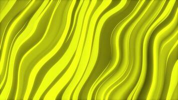 Yellow abstract background with wavy lines video