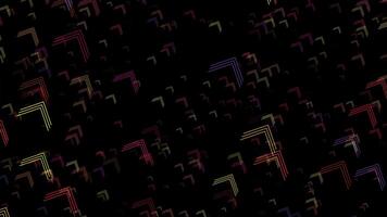 A black background with many colorful lines video