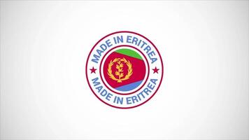 Made In Eritrea Badge Design Animation video