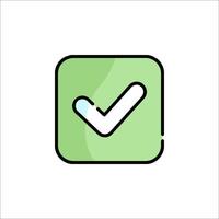 Check mark icon illustration vector